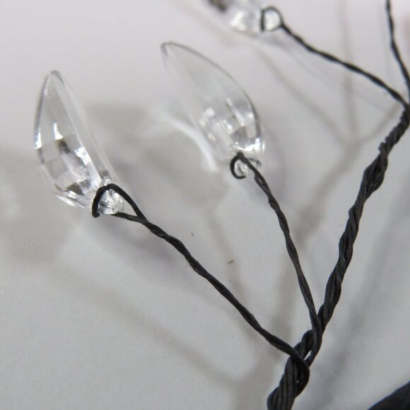 "Ice" Wire (7) Floral Accents clear prismed (add "light" to your arrangement) #2 - Picture 8 of 9